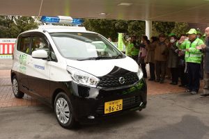 防犯パトロールに使用する青パト