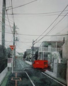 新川氏の作品「便り」