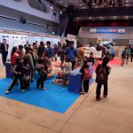 一般の来場客の目立った会場