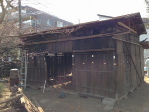 解体前の大谷家旧主屋台