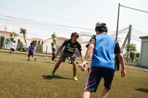 サッカーを楽しんだ子どもたち