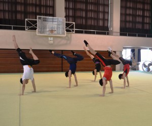 スピードと力強さが特徴の新体操部