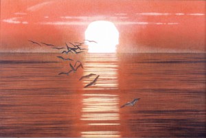 岩橋英遠さんの「北の海（陽）」（１９８０年）