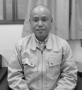 自社製品開発に注力する大沢社長