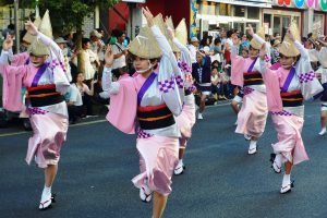 45連が参加した阿波おどり