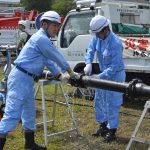 水道管の復旧訓練