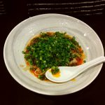 太麺の汁なし坦々麺