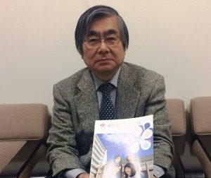 新体制構想を説明する廣江学長