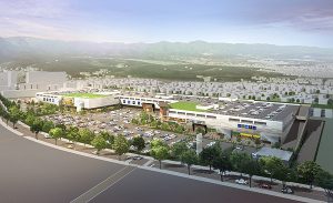 大規模な駐車場で広域から集客を狙う新ＳＣ