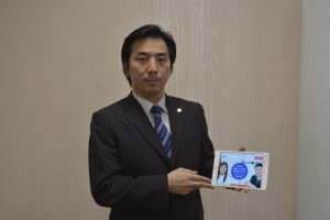 人材マッチングサービスを紹介する唐橋部長