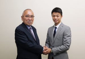 ギオン、中谷選手のスポンサーに