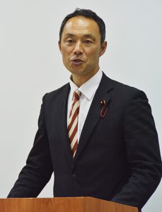 市長選への意欲を語る宮崎市議