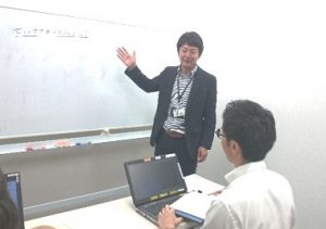 データ入力訓練の様子