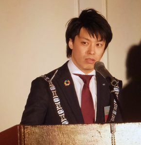 所信を語るｳﾀﾞｶﾞﾜ理事長
