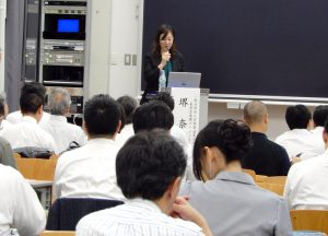 産学連携のこつを説明した堺氏