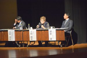 半野外劇場の設置を熱望する吉野氏（アトリエヨシノ社長）